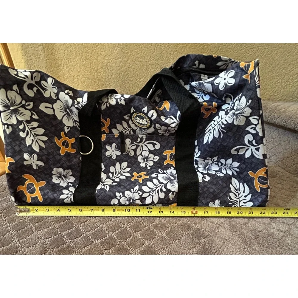 Hawaii Spirit Tropical Hibiscus‎ Turtle Duffel Bag Large Travel Gym Beach